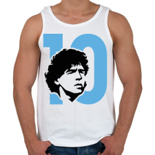 PRINTFASHION Diego 10 - Férfi atléta - Fehér atléta, trikó