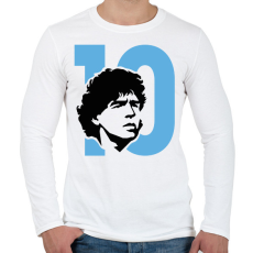 PRINTFASHION Diego 10 - Férfi hosszú ujjú póló - Fehér