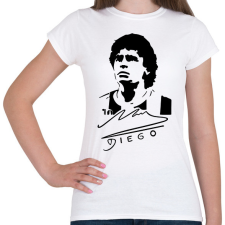 PRINTFASHION Diego aláírással - Női póló - Fehér női póló