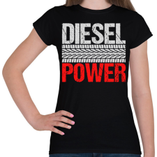 PRINTFASHION Diesel Power - Női póló - Fekete női póló