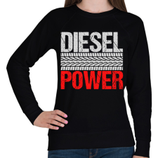 PRINTFASHION Diesel Power - Női pulóver - Fekete női pulóver, kardigán