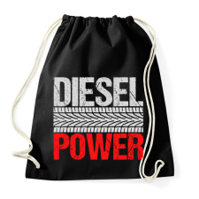 PRINTFASHION Diesel Power - Sportzsák, Tornazsák - Fekete tornazsák