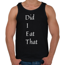 PRINTFASHION DIET - Did I Eat That - Férfi atléta - Fekete atléta, trikó