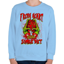 PRINTFASHION Diétázó zombi - Gyerek pulóver - Világoskék gyerek pulóver, kardigán