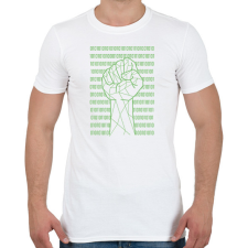 PRINTFASHION Digital power  - Férfi póló - Fehér férfi póló