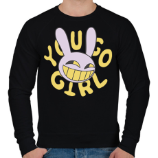 PRINTFASHION Digitális Cirkusz - Férfi pulóver - Fekete