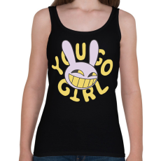 PRINTFASHION Digitális Cirkusz - Női atléta - Fekete