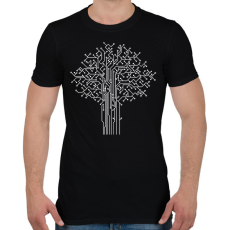 PRINTFASHION digitális fa - Férfi póló - Fekete