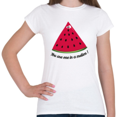 PRINTFASHION Dinnye vagy! - Női póló - Fehér