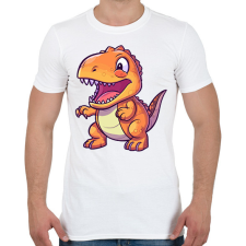 PRINTFASHION dino - Férfi póló - Fehér férfi póló
