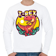 PRINTFASHION dino - Férfi pulóver - Fehér férfi pulóver, kardigán