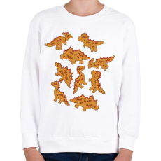 PRINTFASHION Dínó husi - Gyerek pulóver - Fehér