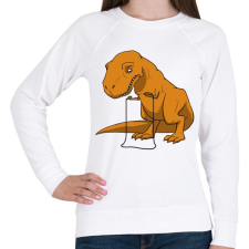PRINTFASHION Dínó játék - Női pulóver - Fehér női pulóver, kardigán