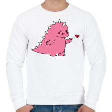 PRINTFASHION DIno love - lány - Férfi pulóver - Fehér férfi pulóver, kardigán