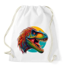 PRINTFASHION Dino - Sportzsák, Tornazsák - Fehér