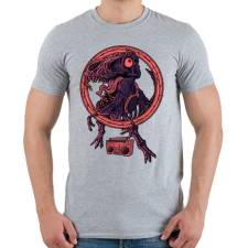 PRINTFASHION Dinó tánc - Férfi póló - Sport szürke férfi póló