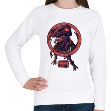 PRINTFASHION Dinó tánc - Női pulóver - Fehér