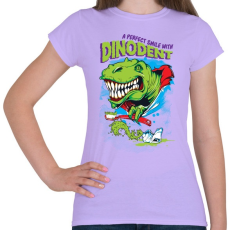 PRINTFASHION Dínófog - Női póló - Viola