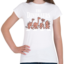 PRINTFASHION Dínók a zebrán - Női póló - Fehér női póló