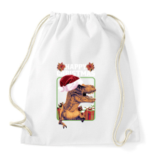 PRINTFASHION Dínós Karácsony - Sportzsák, Tornazsák - Fehér tornazsák