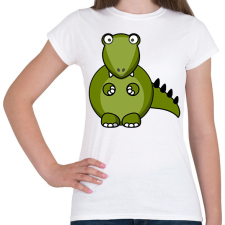 PRINTFASHION Dinoszaurusz - Női póló - Fehér női póló