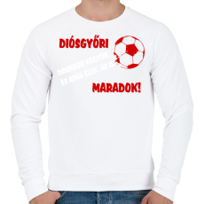 PRINTFASHION Diósgyőri drukker - Férfi pulóver - Fehér