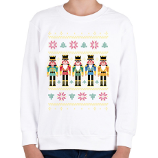 PRINTFASHION Diótörős csúnya pulcsi - Gyerek pulóver - Fehér