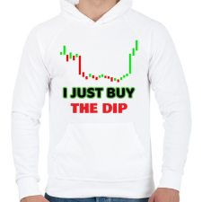 PRINTFASHION DIPCRYPTO - Férfi kapucnis pulóver - Fehér férfi pulóver, kardigán