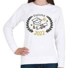 PRINTFASHION Diploma 2022 - Női pulóver - Fehér női pulóver, kardigán