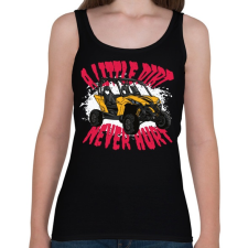 PRINTFASHION Dirt car - Női atléta - Fekete női trikó