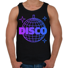 PRINTFASHION Disco  - Férfi atléta - Fekete