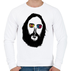 PRINTFASHION disco - Férfi pulóver - Fehér