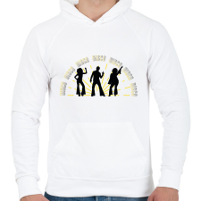 PRINTFASHION Disco tánc - Férfi kapucnis pulóver - Fehér férfi pulóver, kardigán