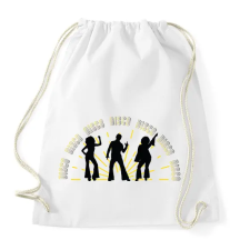 PRINTFASHION Disco tánc - Sportzsák, Tornazsák - Fehér tornazsák