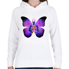 PRINTFASHION dislyte drew  - Női kapucnis pulóver - Fehér
