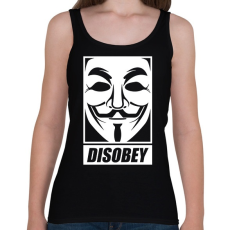 PRINTFASHION disobey vendetta - Női atléta - Fekete