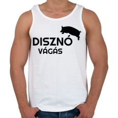 PRINTFASHION Disznóvágás - fekete - Férfi atléta - Fehér