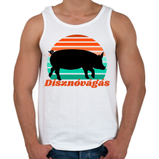 PRINTFASHION Disznóvágás - Férfi atléta - Fehér