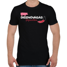 PRINTFASHION Disznóvágás folyamatban - Férfi póló - Fekete