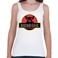 PRINTFASHION Disznóvágás - Női atléta - Fehér női trikó
