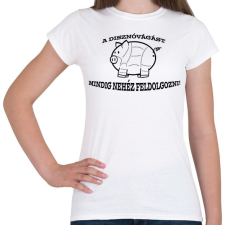 PRINTFASHION Disznóvágás - Női póló - Fehér női póló