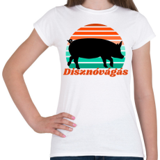 PRINTFASHION Disznóvágás - Női póló - Fehér