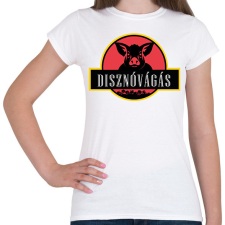 PRINTFASHION Disznóvágás  - Női póló - Fehér női póló