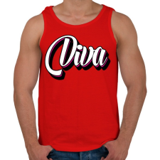 PRINTFASHION Diva - Férfi atléta - Piros atléta, trikó