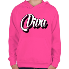 PRINTFASHION Diva - Gyerek kapucnis pulóver - Fukszia gyerek pulóver, kardigán
