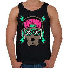 PRINTFASHION Divatkutya - Férfi atléta - Fekete atléta, trikó