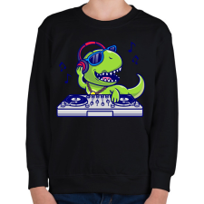 PRINTFASHION dj dino - Gyerek pulóver - Fekete gyerek pulóver, kardigán