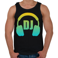 PRINTFASHION Dj - Férfi atléta - Fekete női trikó