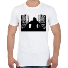 PRINTFASHION dj - Férfi póló - Fehér férfi póló