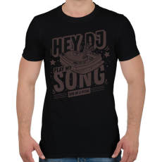 PRINTFASHION dj - Férfi póló - Fekete